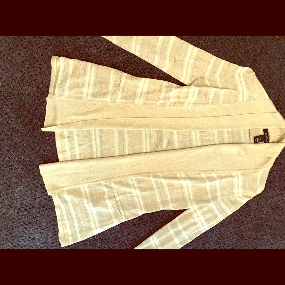 Beige and white Cardigan